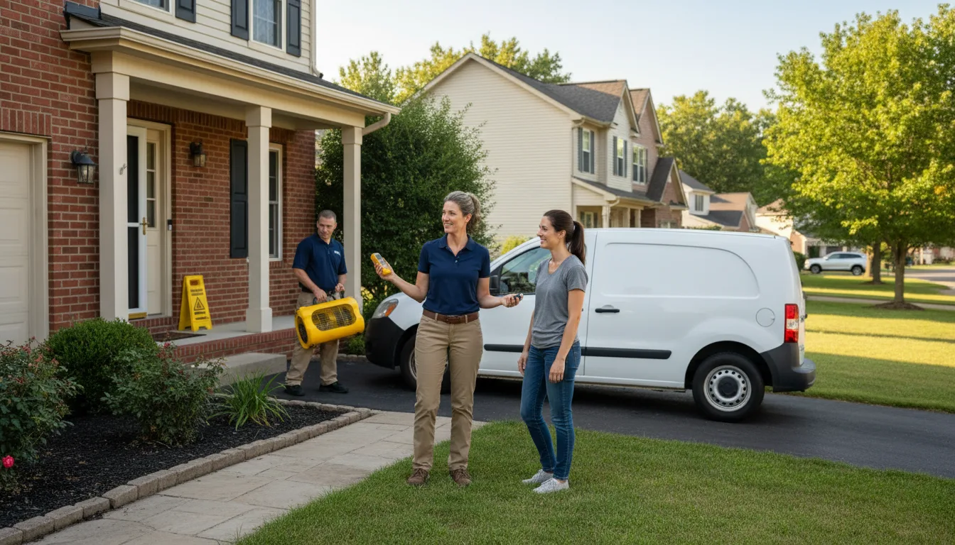 Residential water damage restoration in Fulton, MS